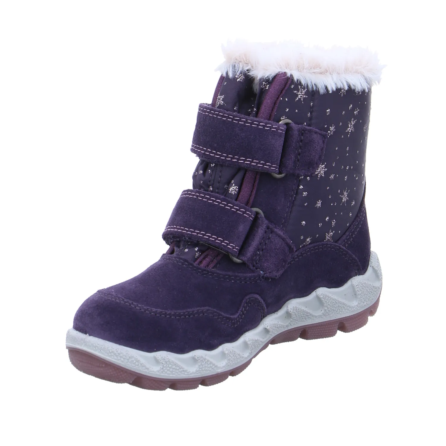 SUPERFIT Kleinkinder-Snowboot  Membran Violette Textil  Baby Mädchen Winterstiefel
