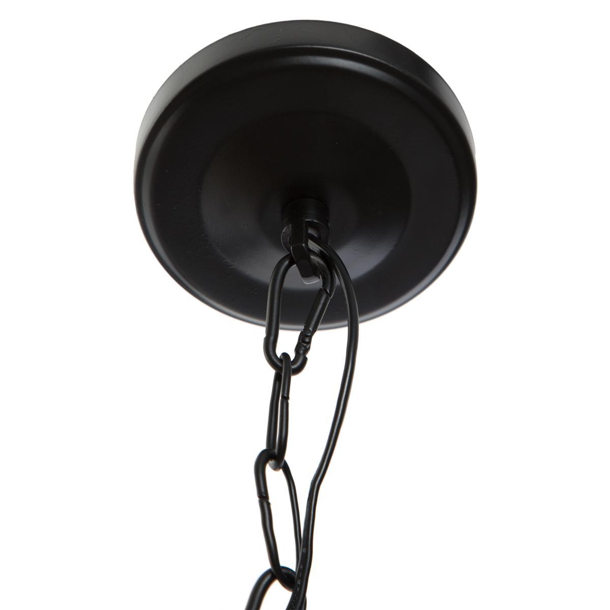 SUSPENSION METAL ROND BASALT D.30CM