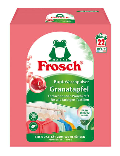 Frosch Granatapfel Bunt-Waschpulver