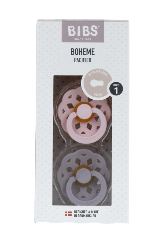 bibs Colour Fopspeen blosm/dusklila 2 Stuks