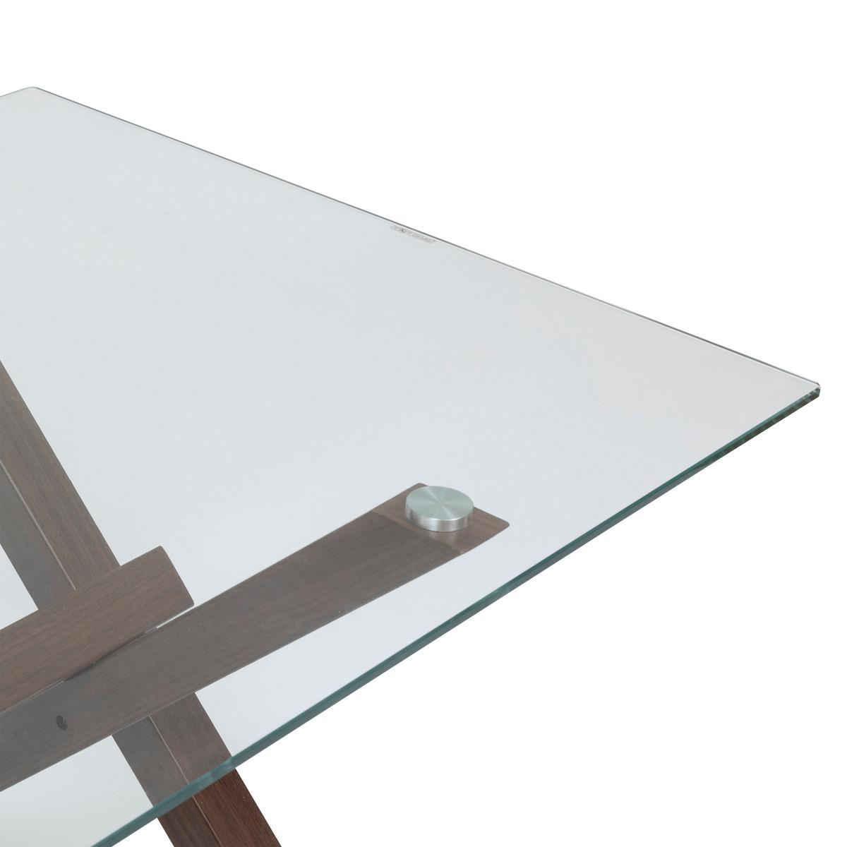 TABLE A MANGER JOREL MARRON D.180X90X74.5CM