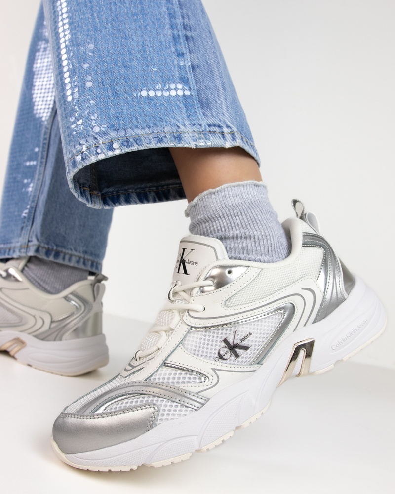 Calvin Klein Retro Tennis Dad Sneakers  - wit