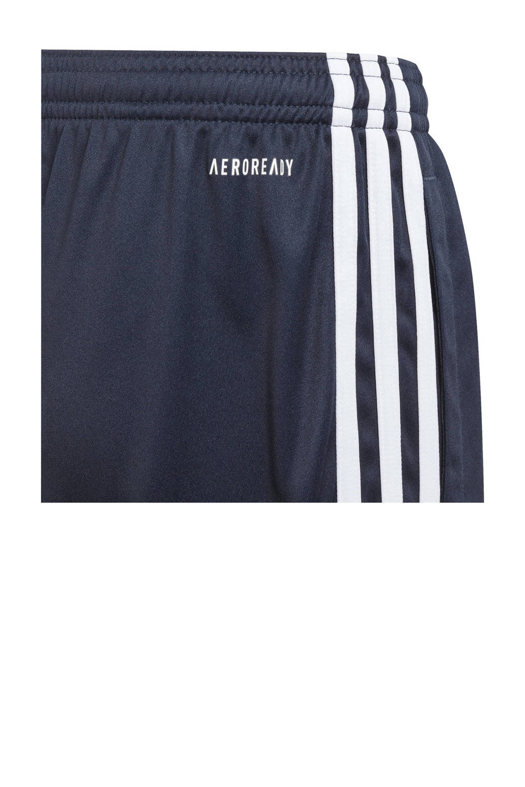 adidas regular fit casual short met logo donkerblauw/wit