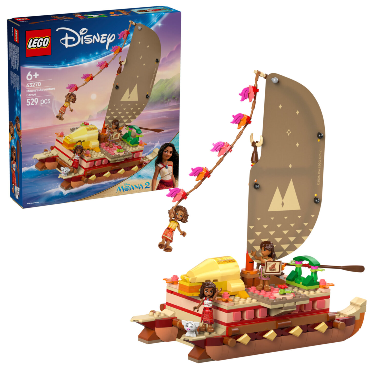 LEGO® ǀ Disney 43270 Vaianas Abenteuerfloss ab 6 Jahren