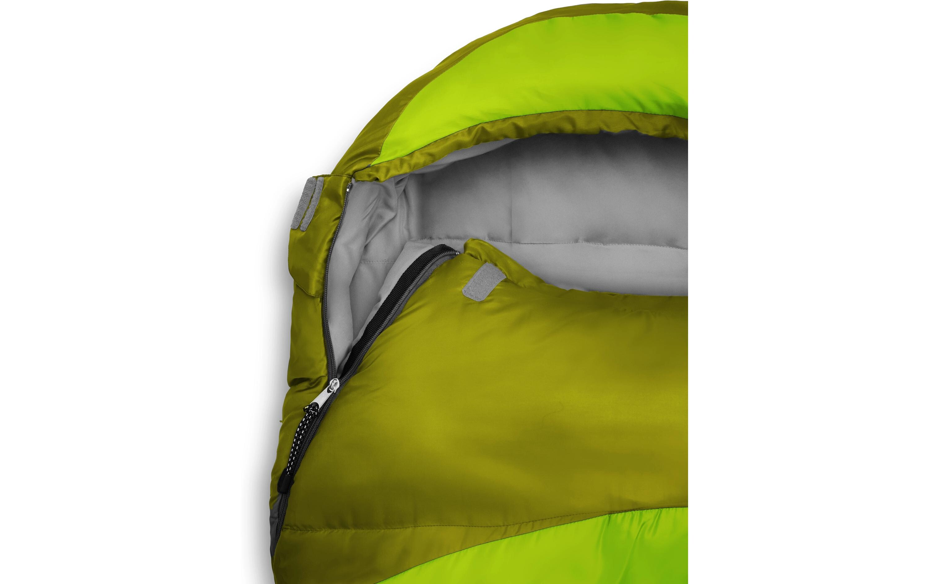 Mumienschlafsack Polyester, HellgrünSchlafsack für eine Person