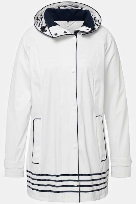 HYPRAR Regenjacke, wasserabweisend, A-Linie, Kapuze
