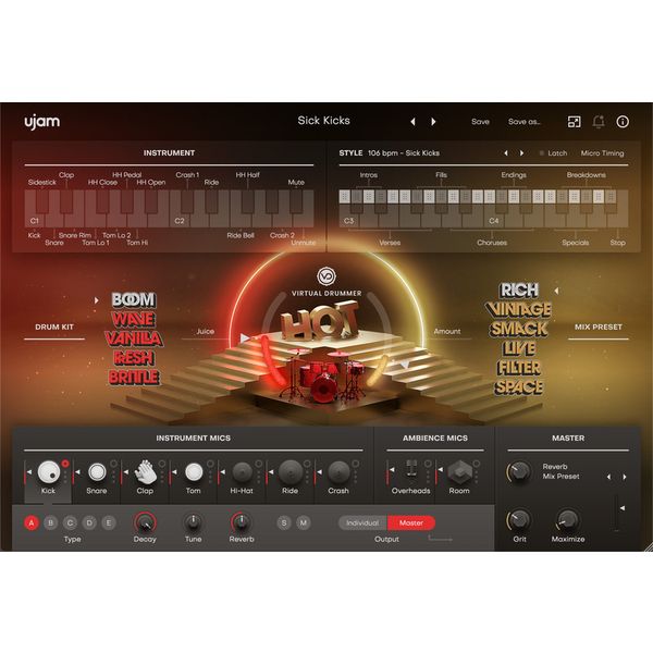 ujam Virtual Drummer Hot