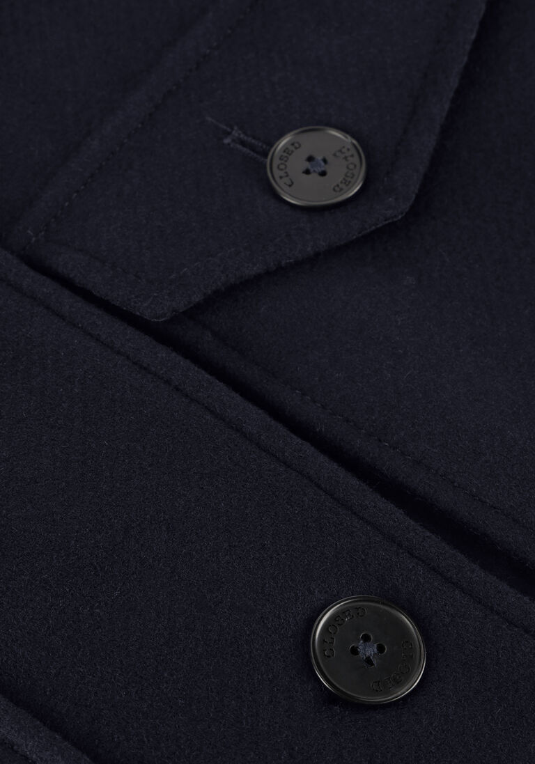 donkerblauwe closed  shacket