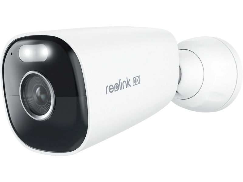 Reolink Netzwerkkamera Argus B360 4K WiFi, Weiss Smarte 4K/8MP Standalone Akkukamera mit 5/2.4 GHz WLAN, Farbnachtsicht & IP66 wasserdicht & Personen-, Tier- & Fahrzeugerkennung – Weiss