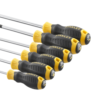Stanley schroevendraaierset Cushiongrip 6 delig