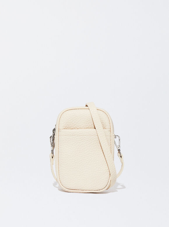 Bolsa para celular com alça de ombro - Off-White