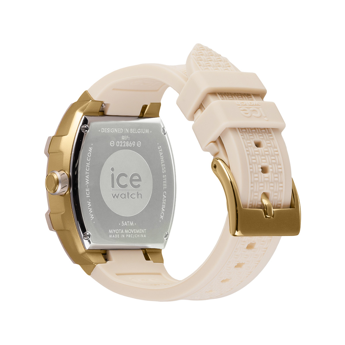 Montre ICE WATCH Ice boliday femme bracelet silicone beige