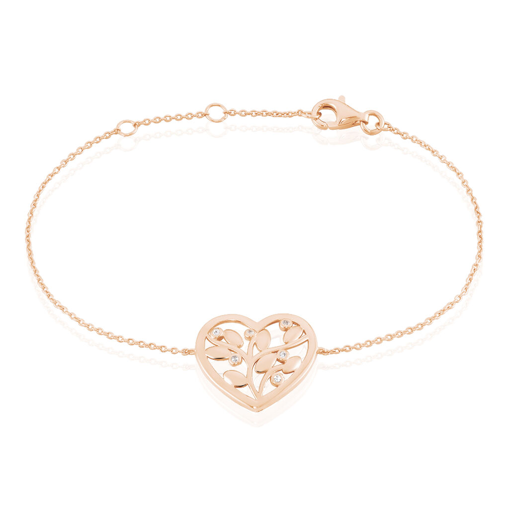 Bracelet Douglas Argent Rose Oxyde De Zirconium