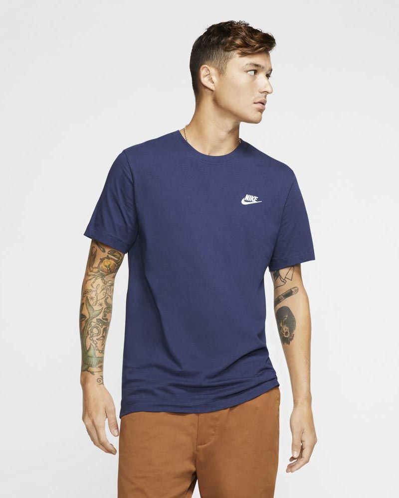 T-shirt Nike Sportswear Club Bleu Marine pour homme