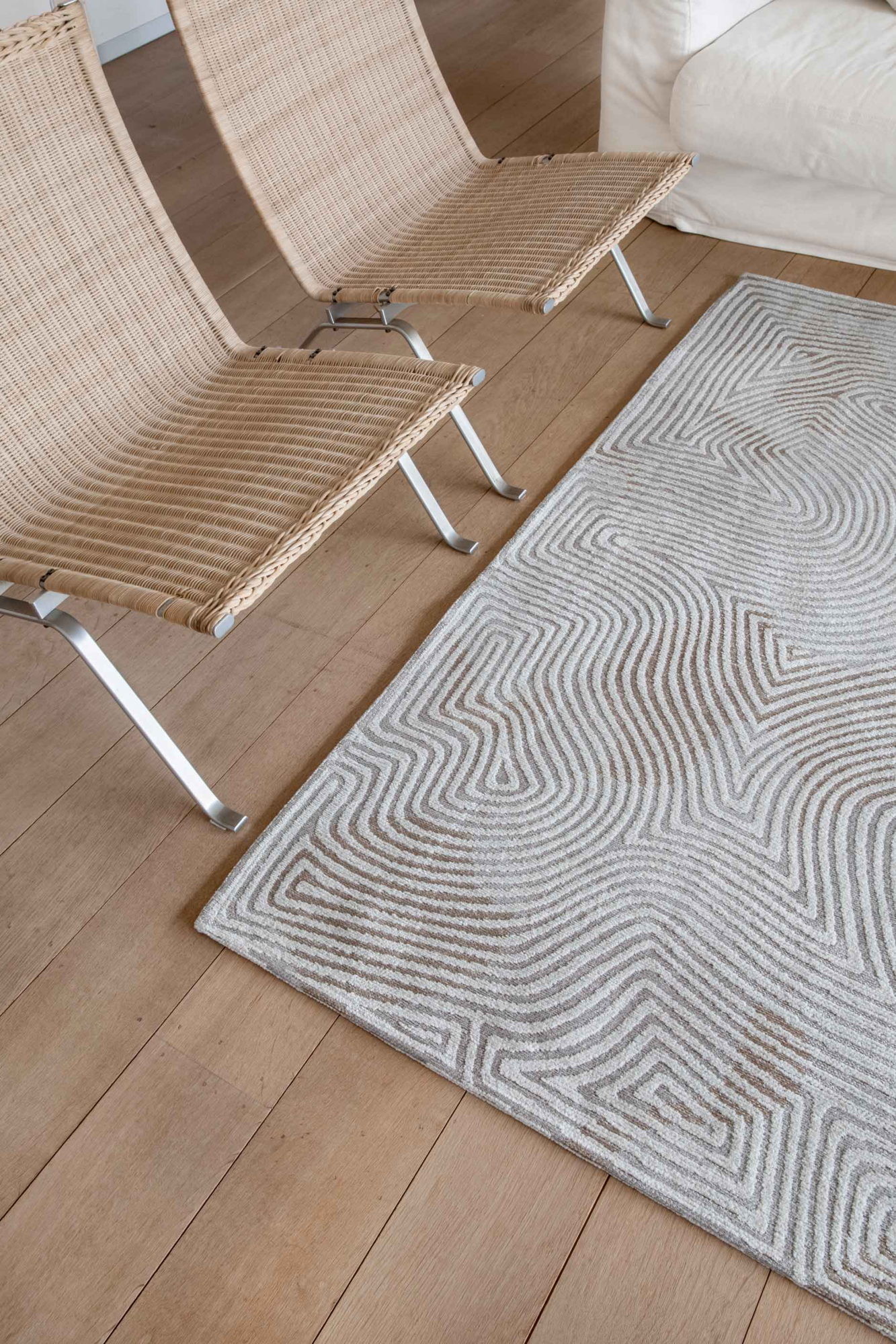 Ecorugs vloerkleed Coral wit 240x340 cm
