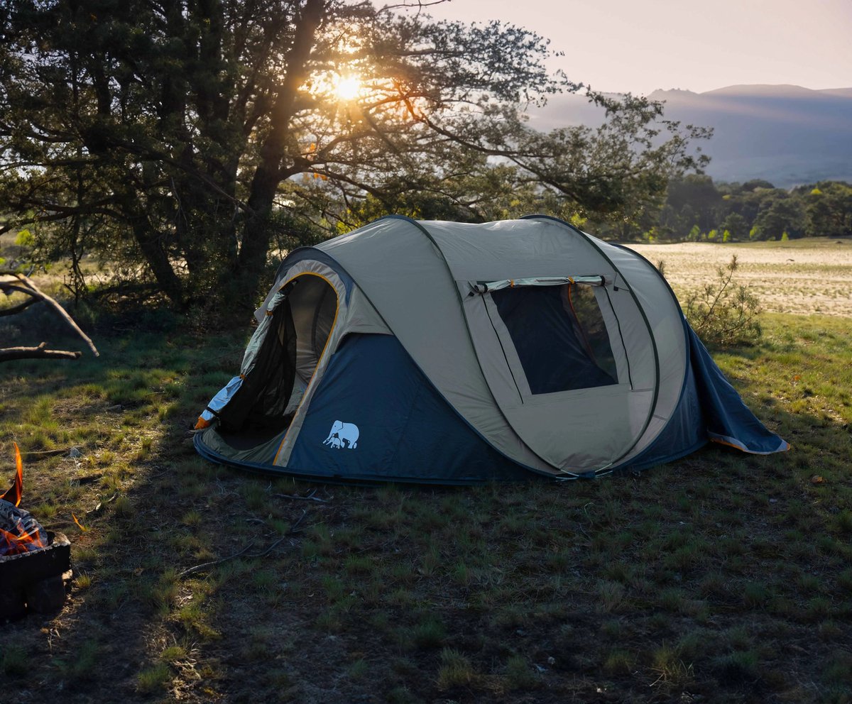 Deryan 4P Pop-Up tent – Sand