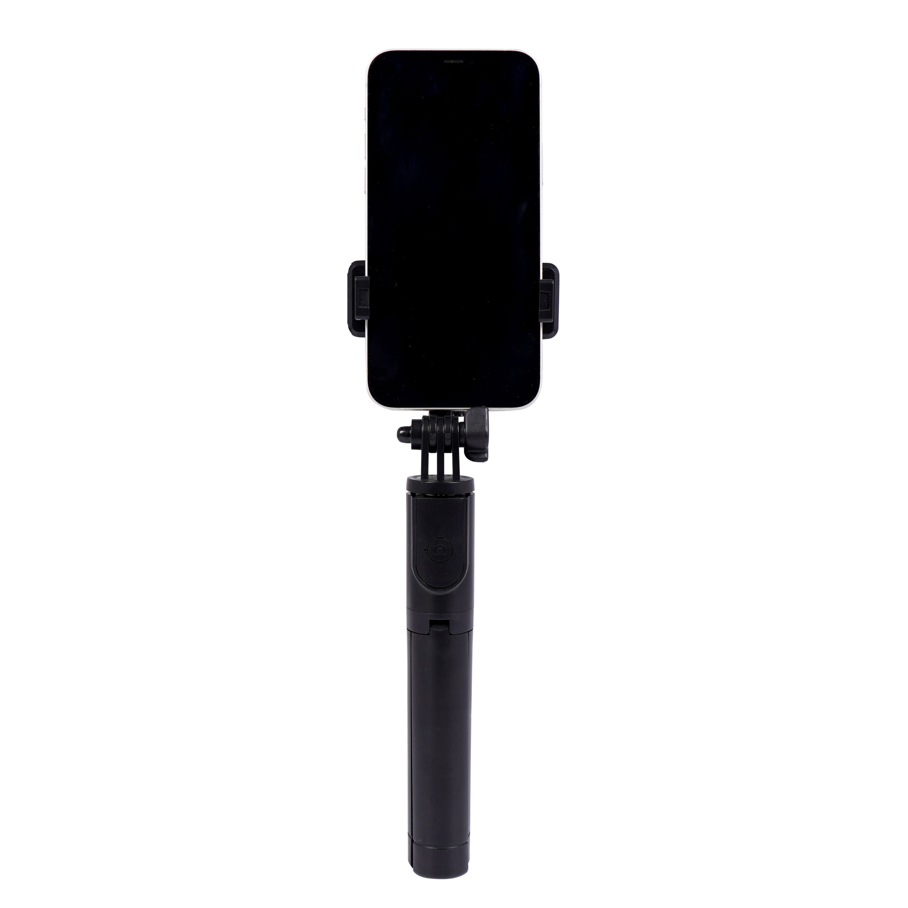 Selfie Stick Stativ mit Bluetooth schwarz