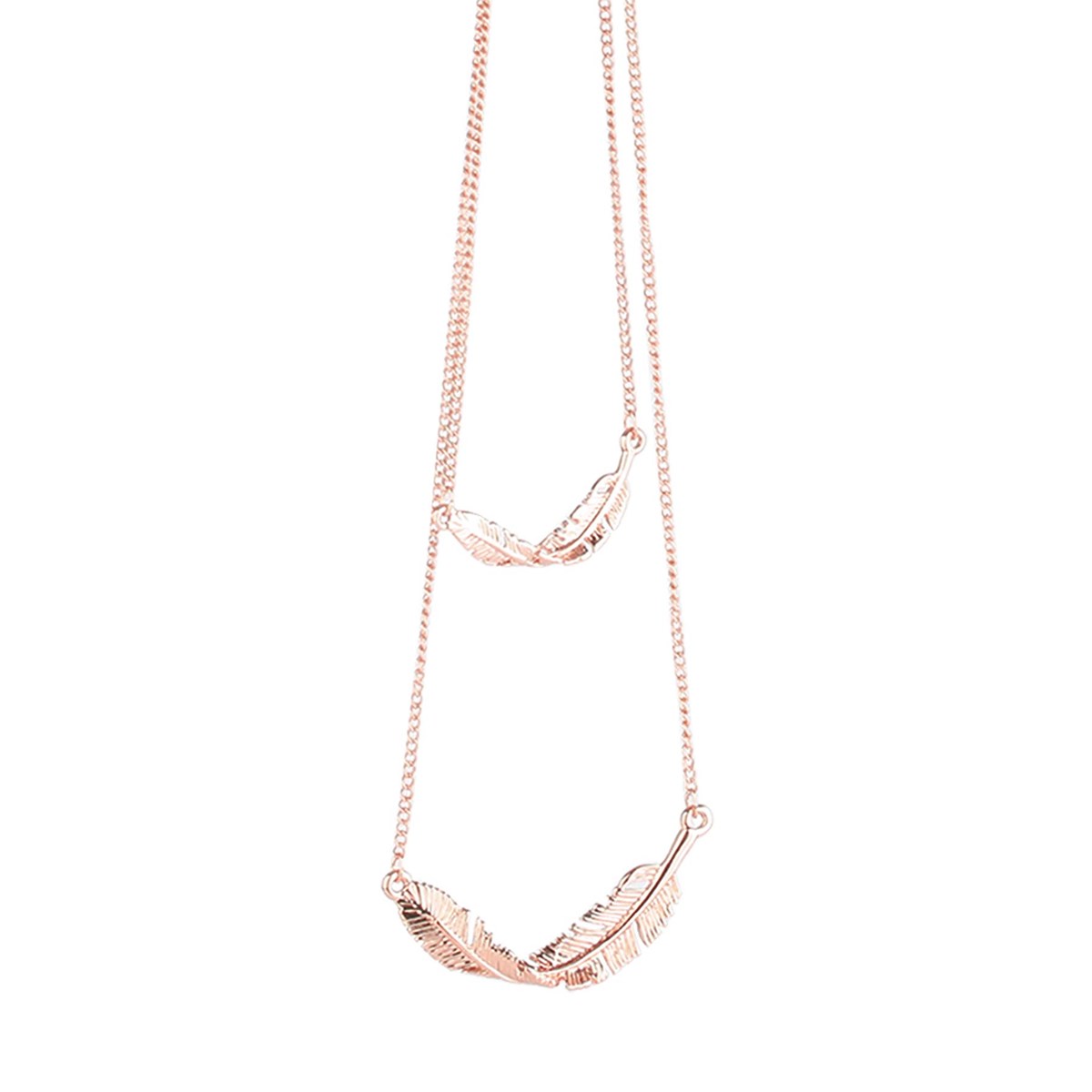 Collier Pascaline doré rose
