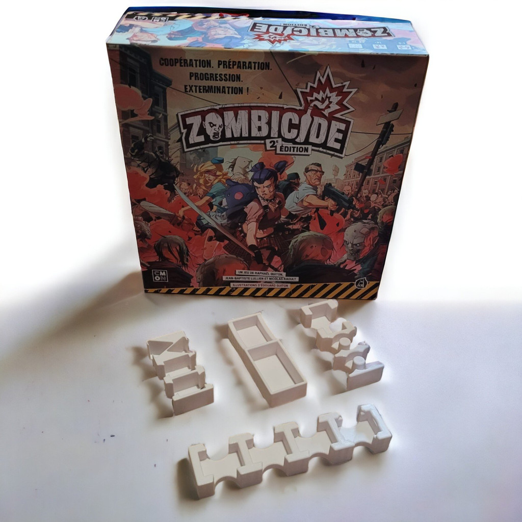 Zombicide 2ème édition - Rangement insert blanc compatible