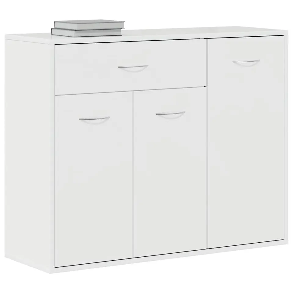 vidaXL - Dressoir - Wit - Bewerkt hout