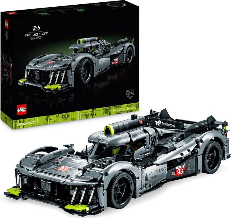 LEGO - 42156 - Technic - PEUGEOT 9X8 24H Le Mans - Modelbouwpakket - Schaal 1:10