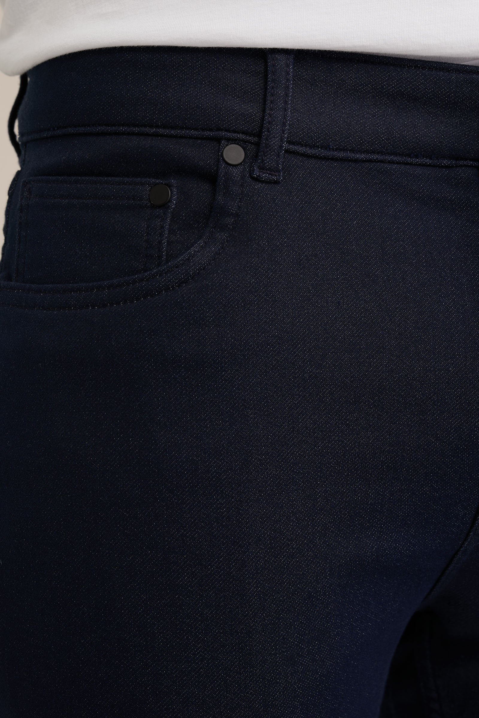 slim fit broek van jog denim Fundamentals Donkerblauw