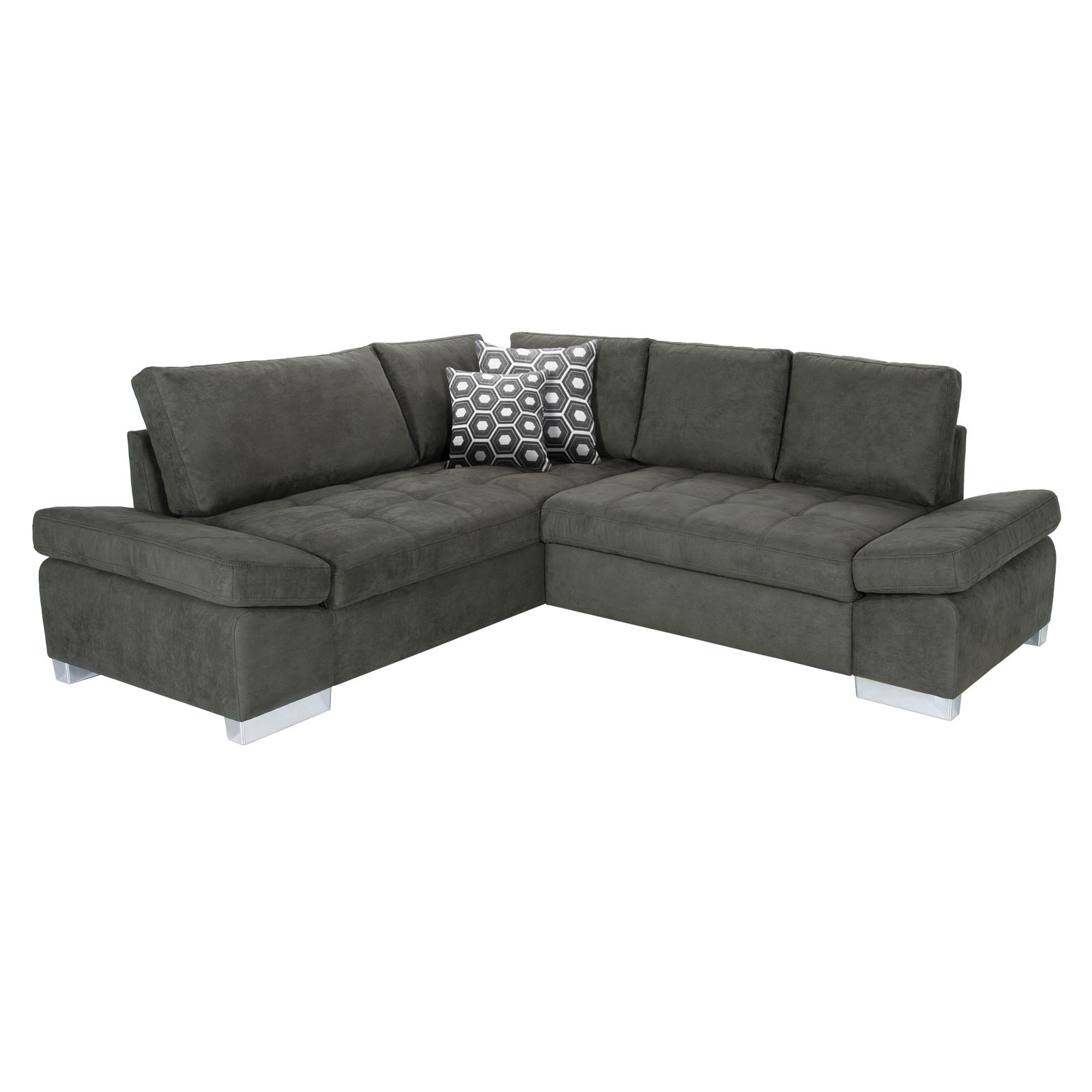 Ecksofa - green - Liegefunktion rechts