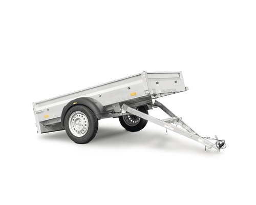 Humbaur Steely enkelassige aanhangwagen met opklapbare dissel, 2050 x 1095 x 300 mm, ongeremd, toegestaan totaalgewicht 750 kg