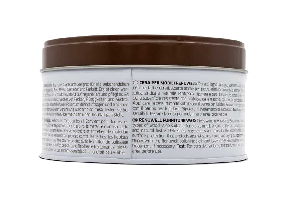 Renuwell MÖBEL WACHS 500ml Pflegemittel für Tische Schränke Stühle Holzpflege