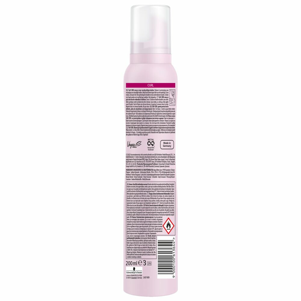 6x Taft Styling Mousse Curl200 ml