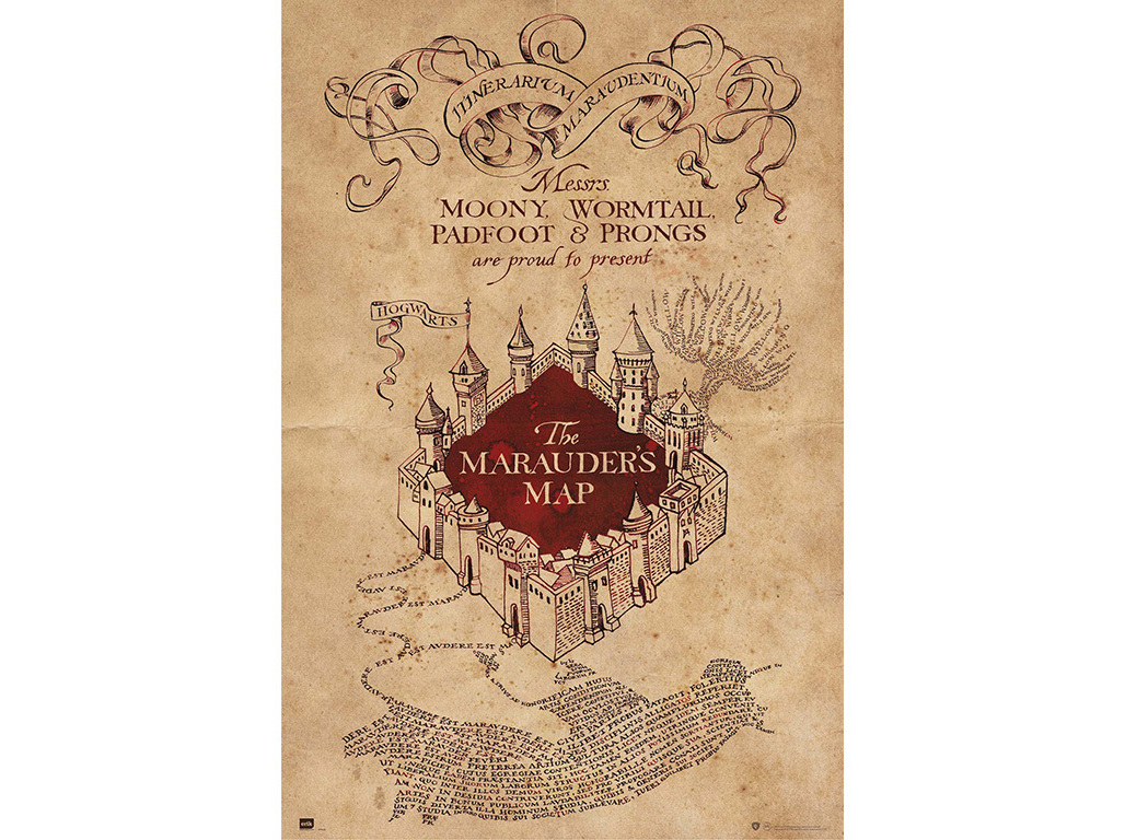 POSTER MAPA HARRY POTTER