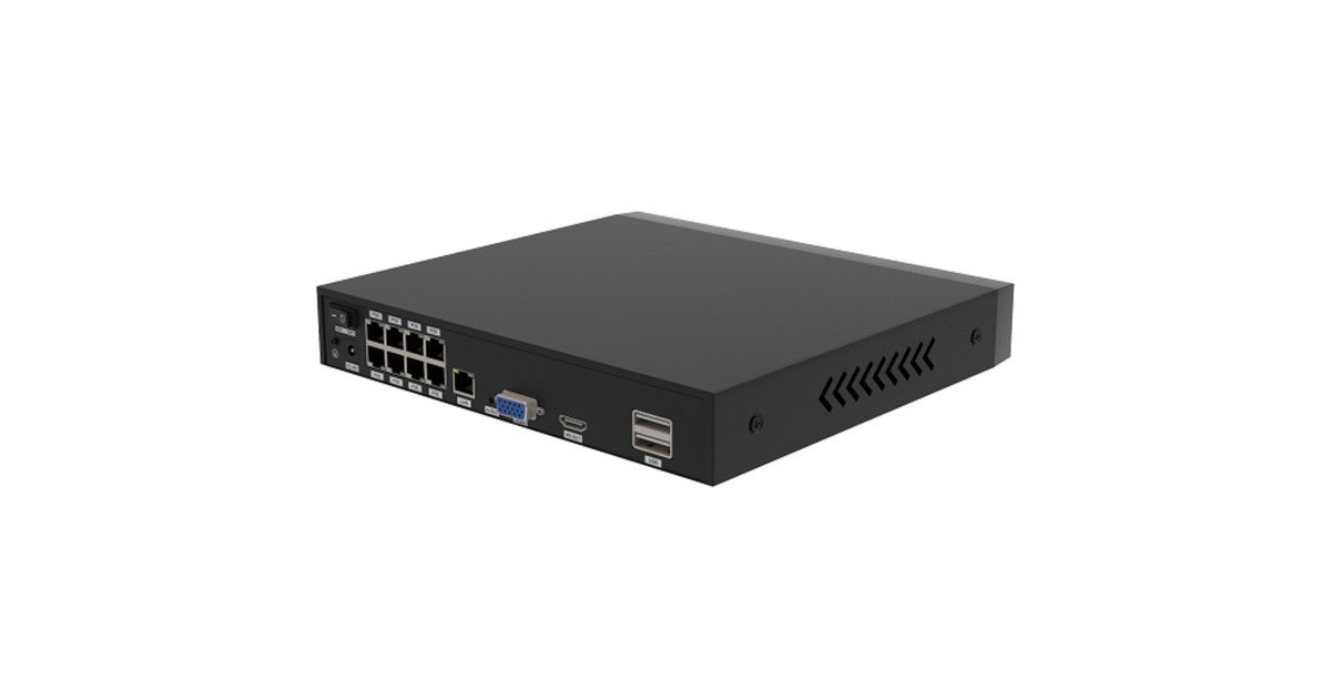 FoscamPoE Kit FN9108E-B4-2T beveiligingsset beveiligingscamera  (Zwart)