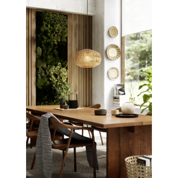 Eglo hanglamp Sheldon natuur Ø32 cm