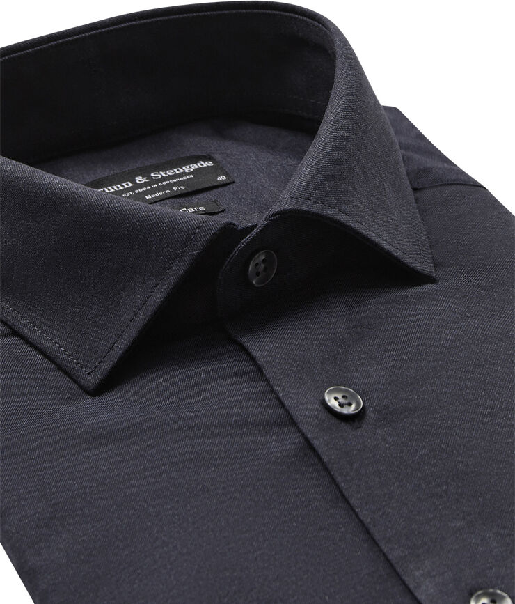 Bruun & Stengade BS Markkanen Modern Fit Shirt Navy