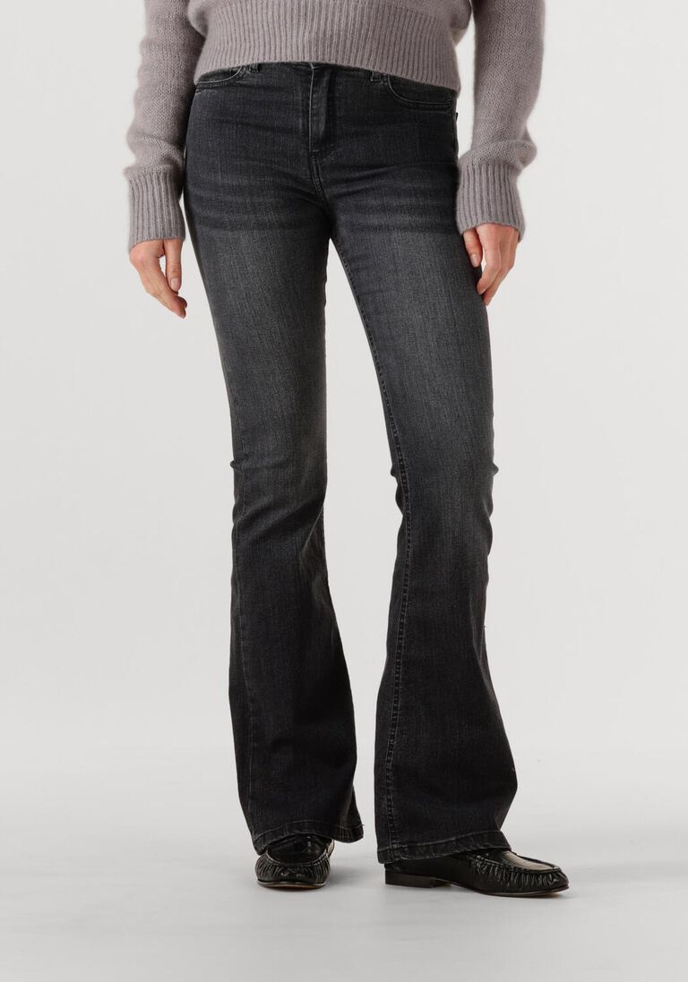 zwarte lois jeans flared jeans raval-16