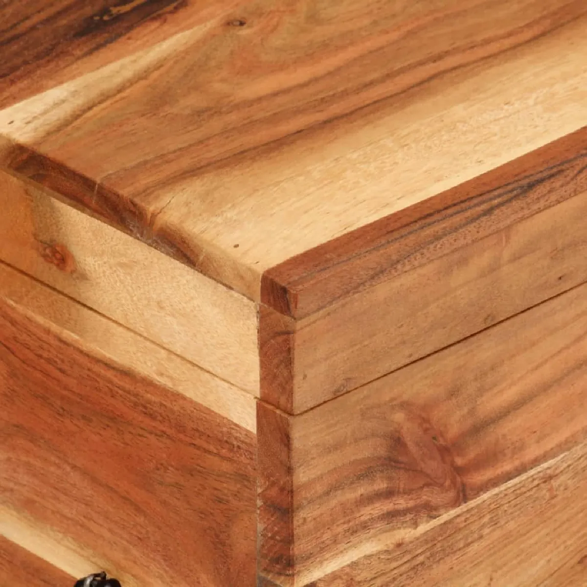 VIDAXL Boîte de Rangement en Bois d'Acacia