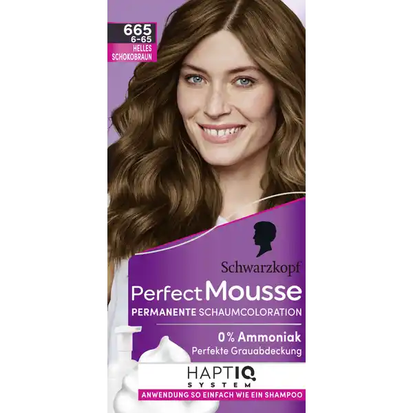 Perfect Mousse Schaumcoloration 665 Helles Schokobraun