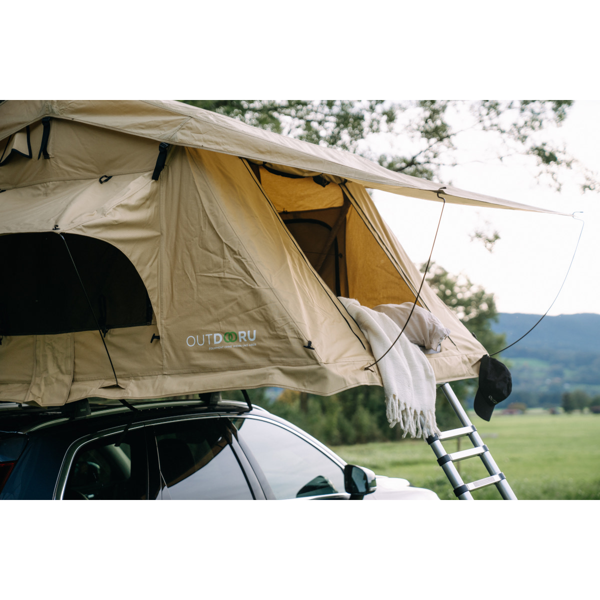 OutdoorU Expedition 3 Pers daktent incl. ladder& hoes - Grey