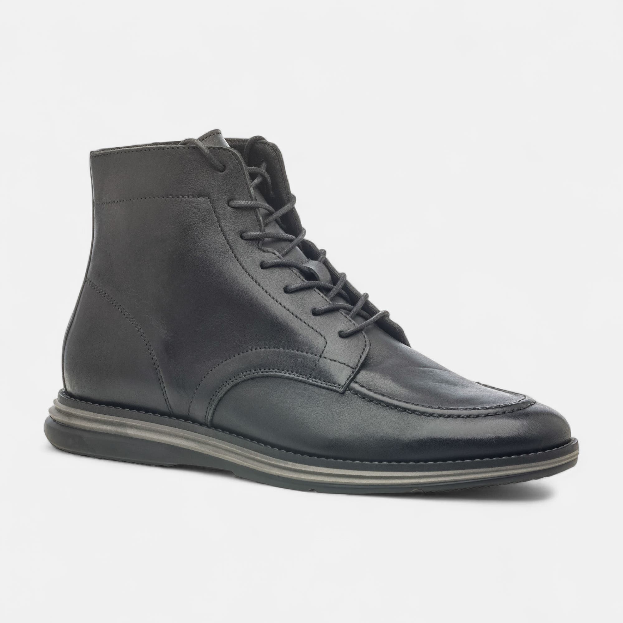 Bottines Homme en cuir noir