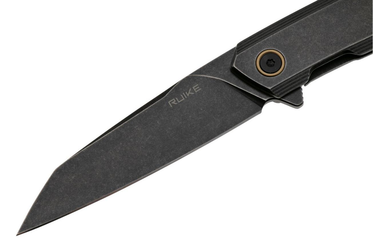 Ruike P831S-SB Black 14C28N, Black Stainless Steel Handle, zakmes