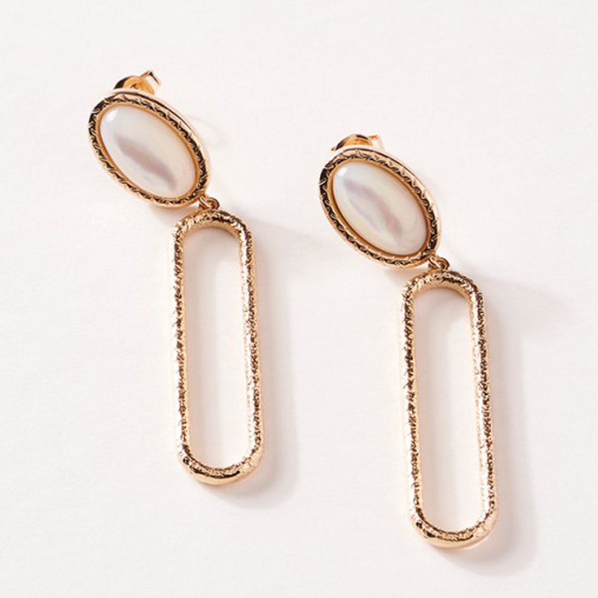 Boucles d'oreilles Saunier Aussière dorées
