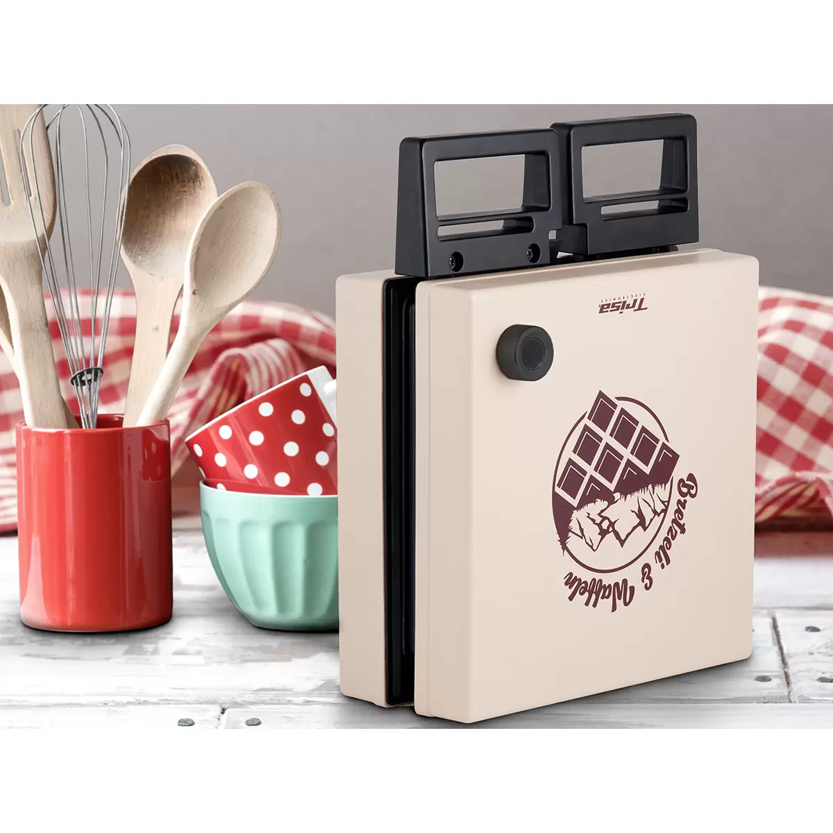 Bretzel- und Waffeleisen Bretzeli & Waffles Beige