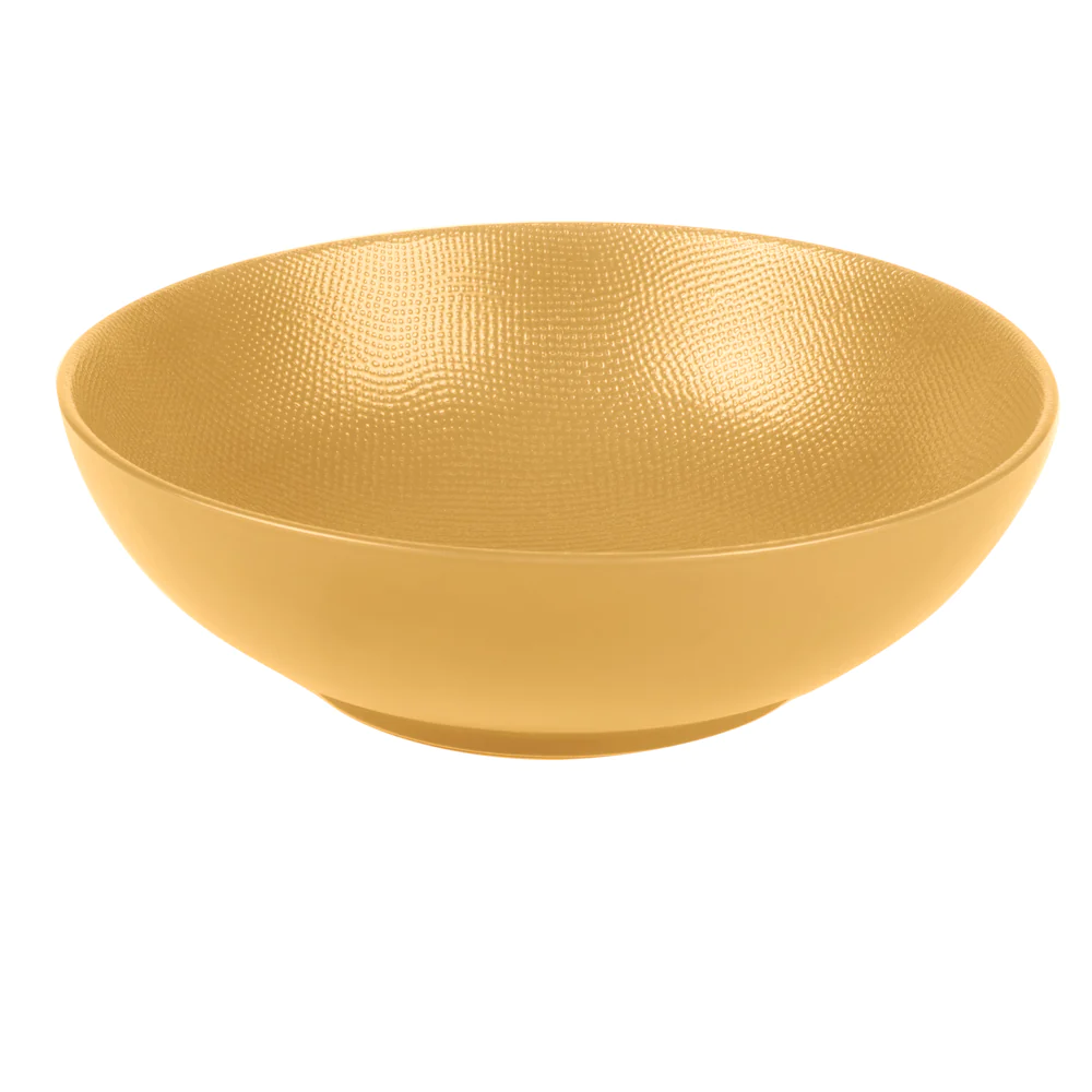 Assiette creuse Vésuvio safran 19 cm (lot de 6) Table passion