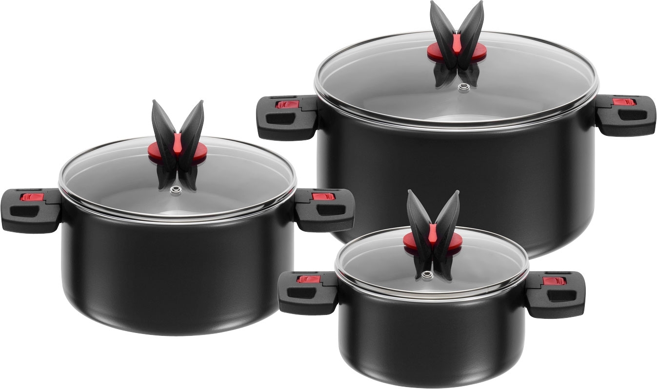 Ballarini Click &amp,  Cook - Kochtopfset 3-tlg. - Aus Aluminium