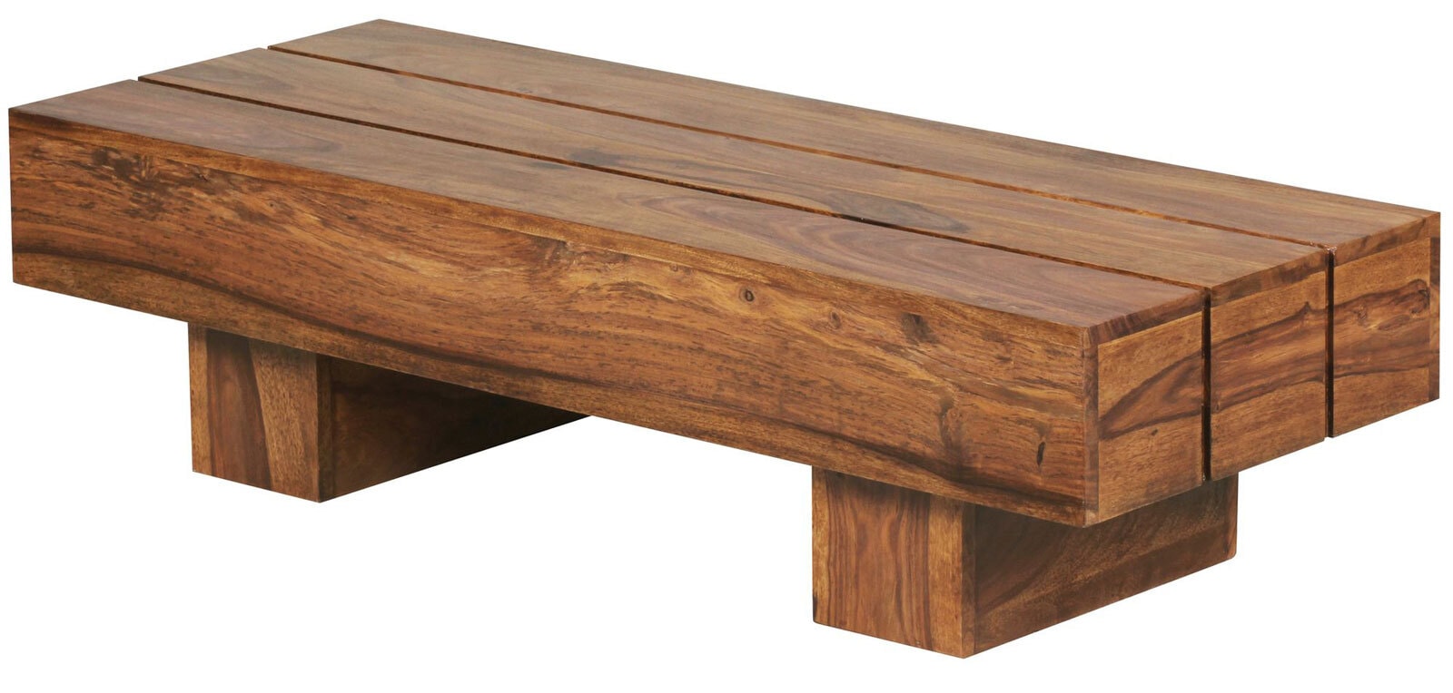 Couchtisch Marcalli 120x45 Massivholz Sheesham