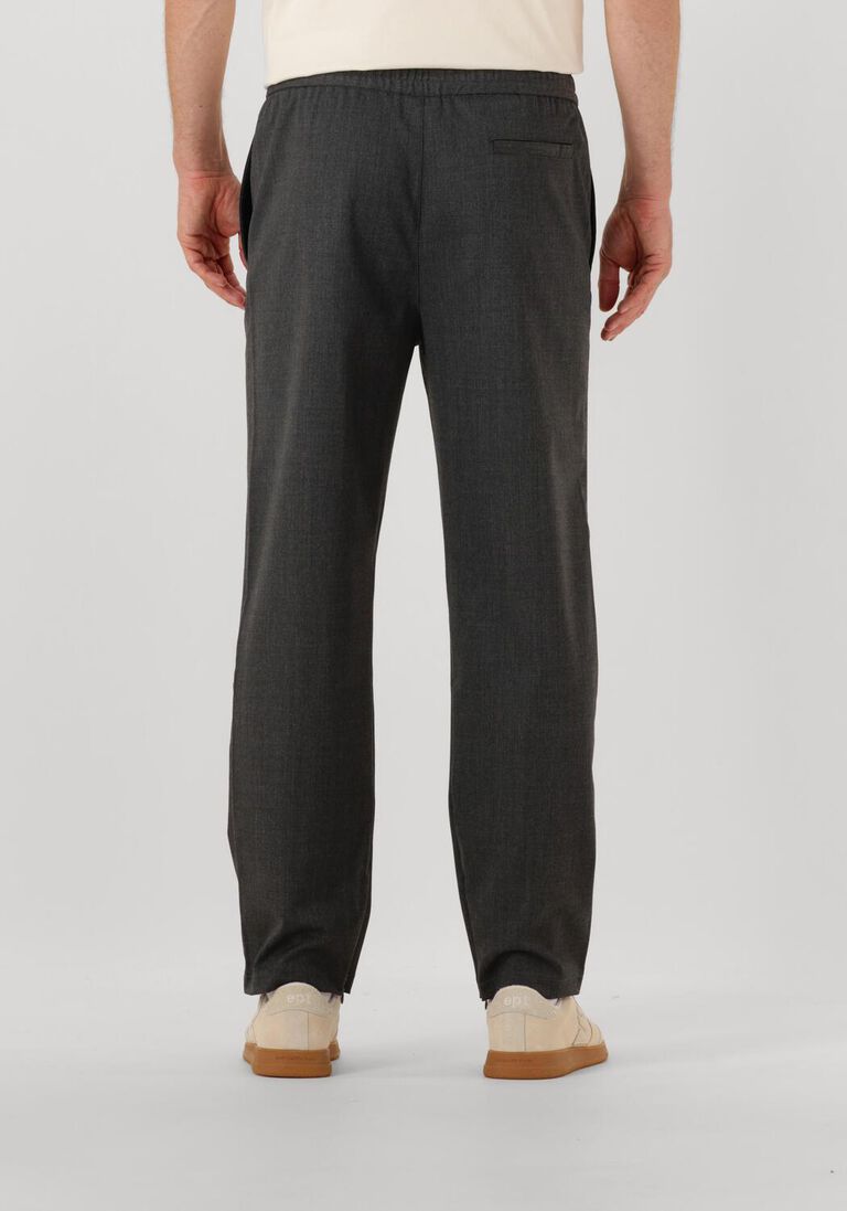 grijze filling pieces chino coach pants twill wool