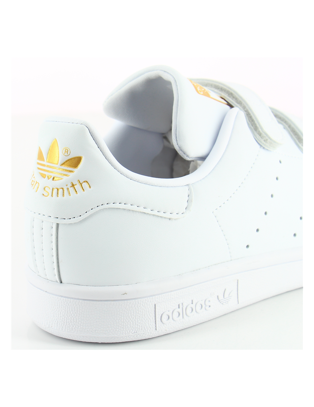 adidas sneakers mixte stan smith cf vegan blanc