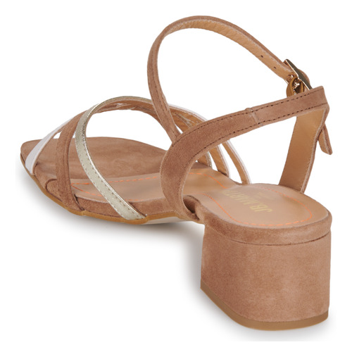 JB Martin - VICTORIA - Velours camel / or / craie