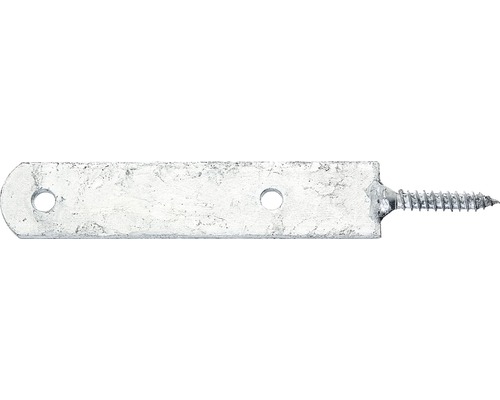 Houder voor hekwerk, schroeflip voor vastschroeven, 210x30 mm, houtdraad, thermisch verzinkt