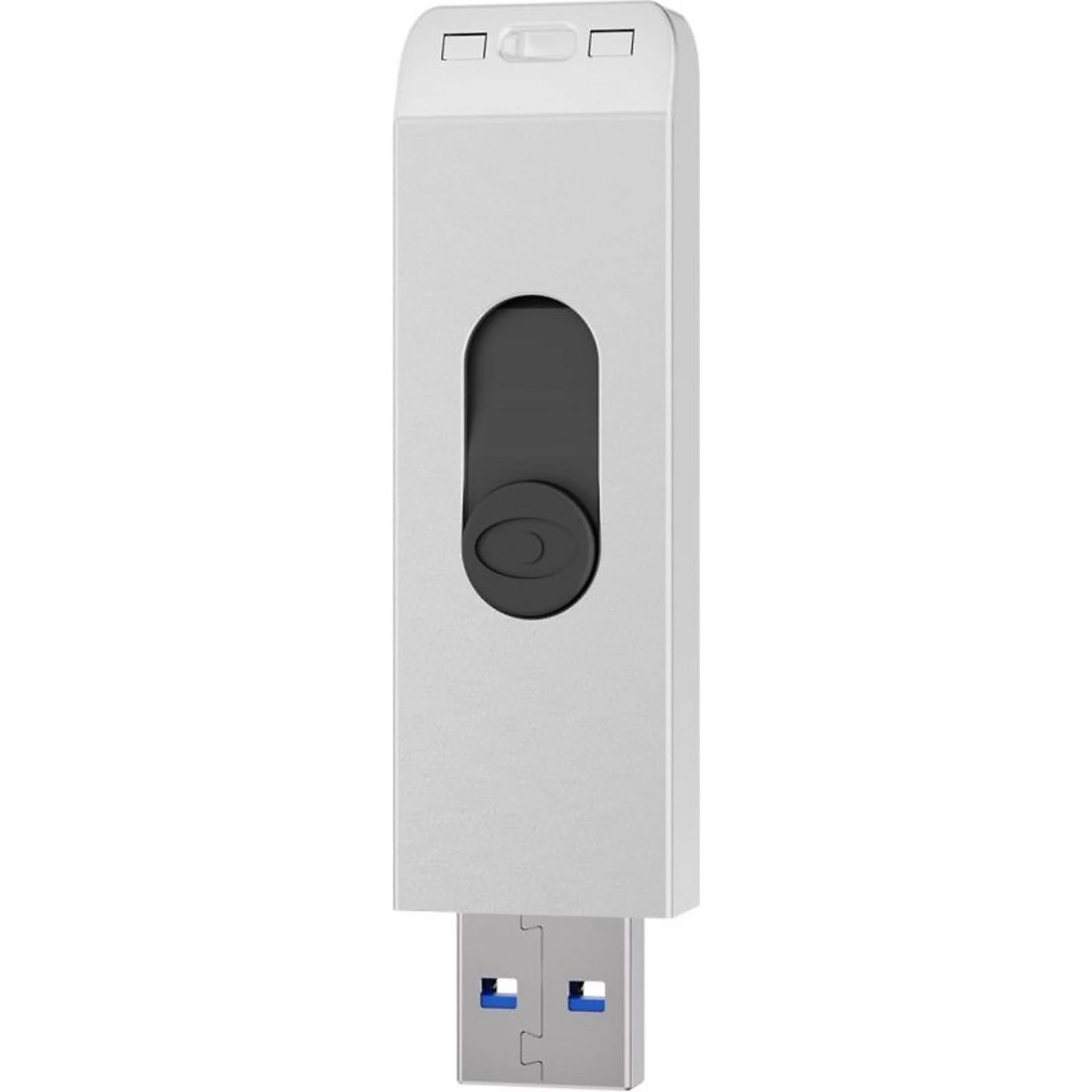 64GB USB 3.2 Speicher Stick mit 120 Mbit/s Lesegeschwindigkeit (HPFD819W-A-64) - Silber